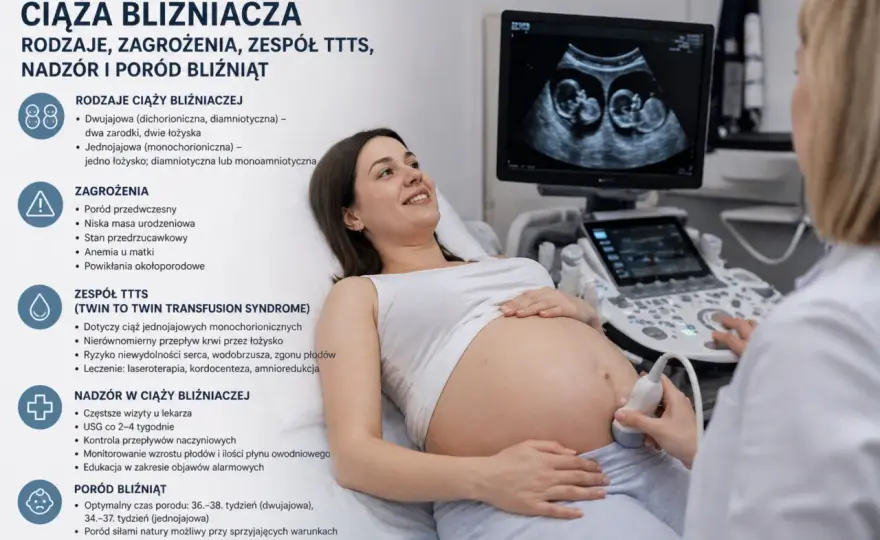 Ciąża bliźniacza - badania, ryzyko i plan porodu