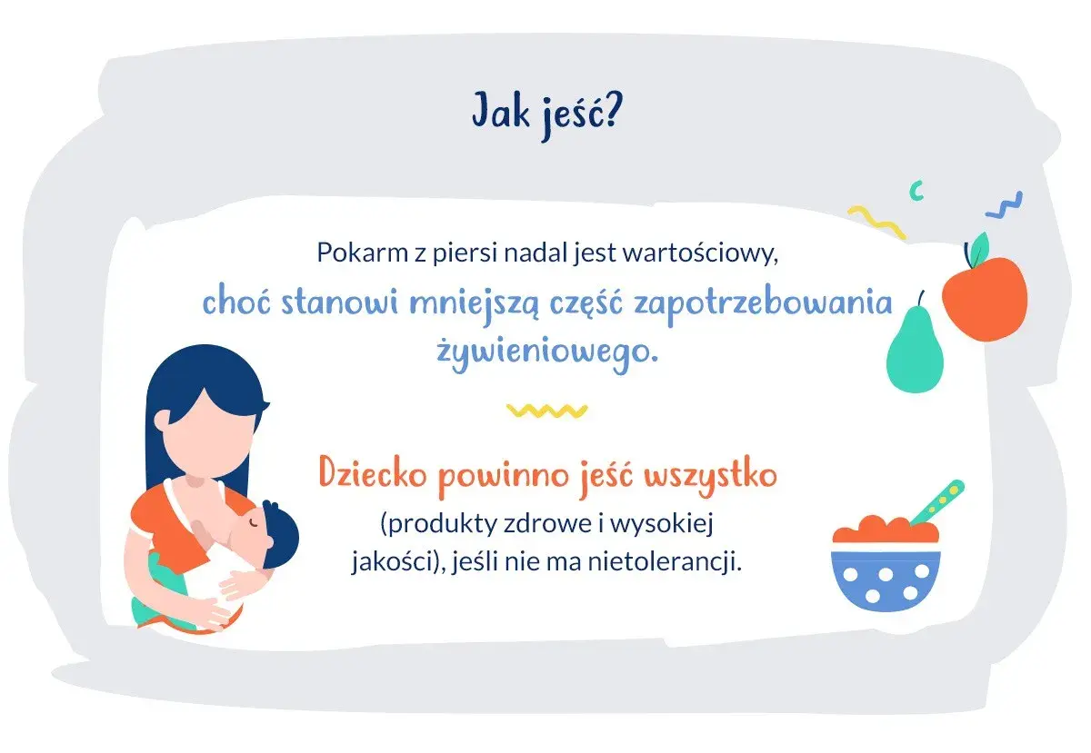 Matka karmi piersią 11-miesięczne dziecko. Podkreślono, że pokarm z piersi jest nadal wartościowy, a dziecko powinno jeść zdrowe produkty.